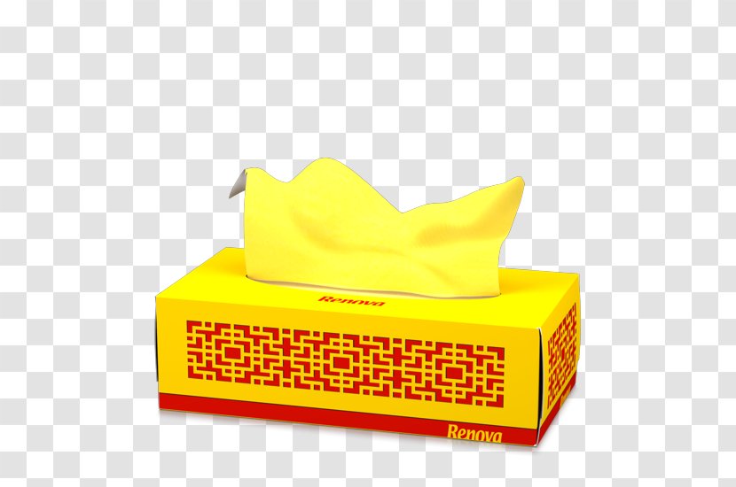 Yellow Toilet Paper Facial Tissues Renova - Handkerchief Transparent PNG