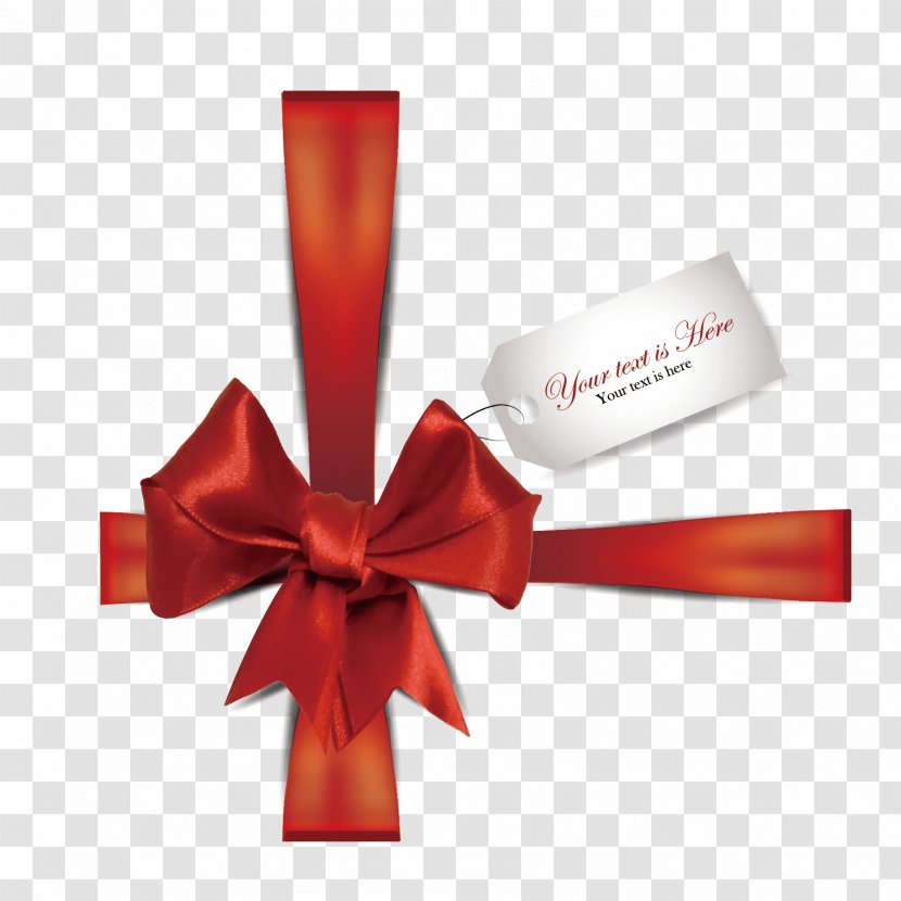 Ribbon Red - Vector Bow Transparent PNG