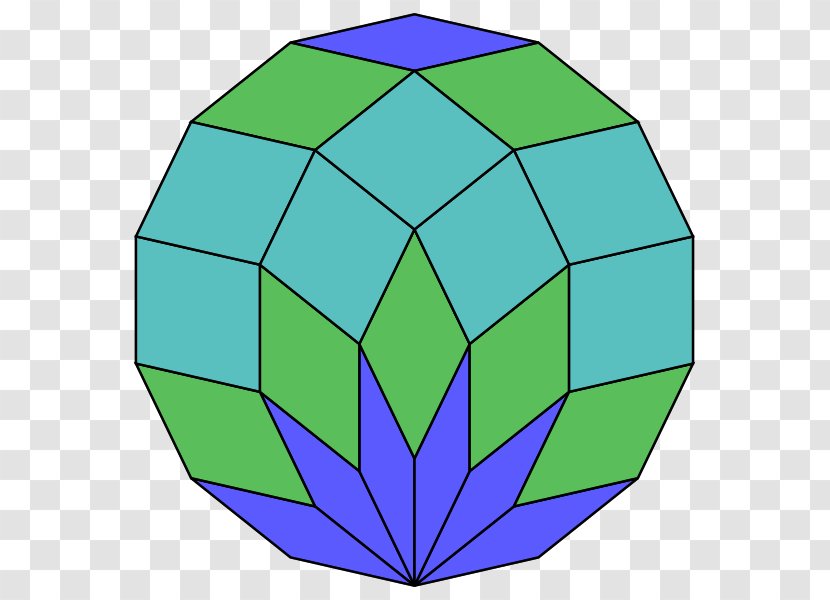 Tetradecagon Regular Polygon Line Edge - Green Transparent PNG