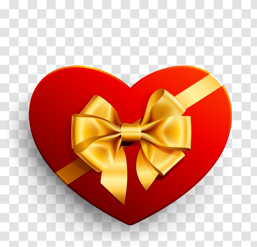 Heart Gift Ribbon Clip Art Transparent PNG