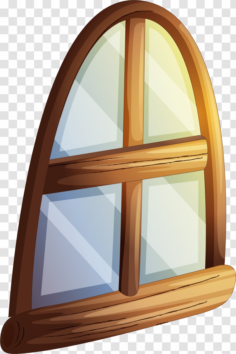 Microsoft Windows Clip Art - Brown Cartoon Window Transparent PNG