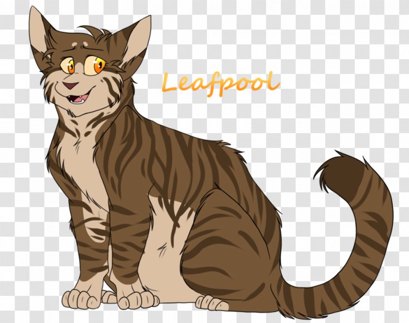Whiskers Leafpool Tiger Cat Drawing - Fictional Character - Warrior Drawings In Color Transparent PNG