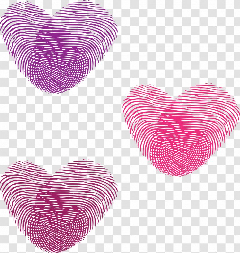 Fingerprint Footprint Thumb Heart Clip Art - Finger Transparent PNG