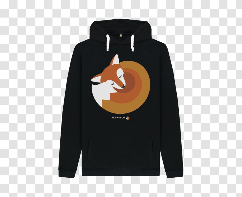 Hoodie T-shirt Clothing Sweater Organic Cotton - Shirt - Fox Sleeping Transparent PNG