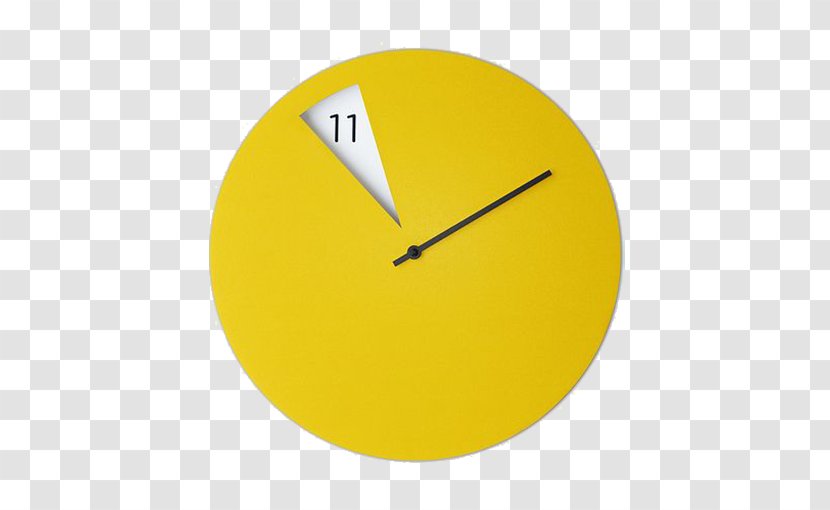 Pendulum Clock Wall Industrial Design - Watch - Yellow Creative Transparent PNG