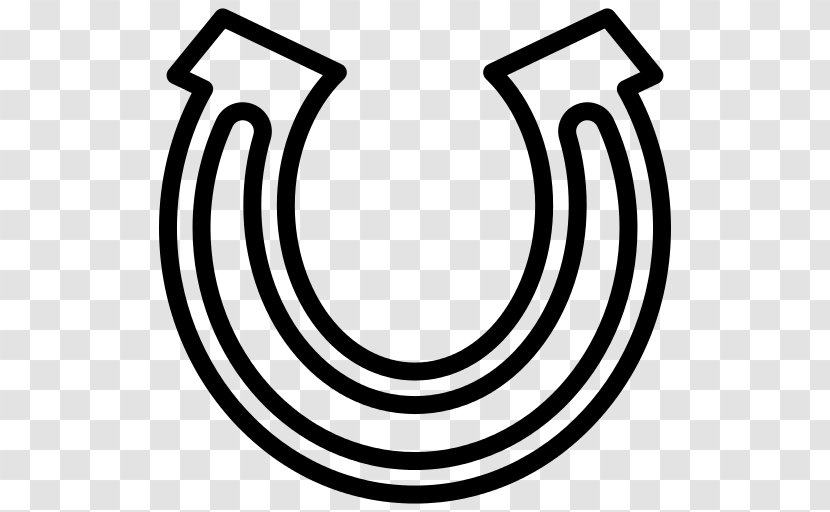 Black And White Horseshoe Magnet - Symbol - Icon Design Transparent PNG