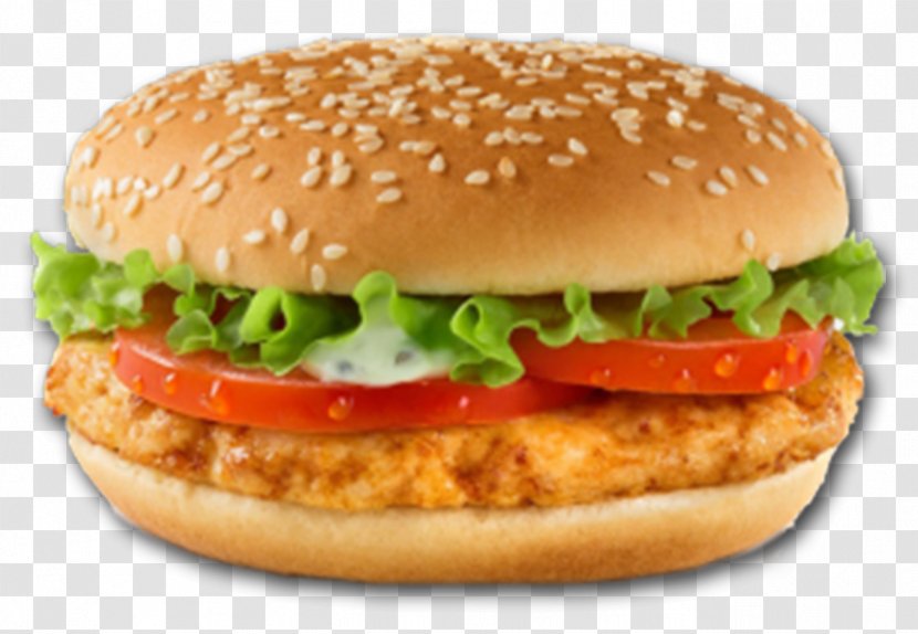 Hamburger Caesar Salad Cheeseburger Sandwich - Buffalo Burger - Bun Transparent PNG