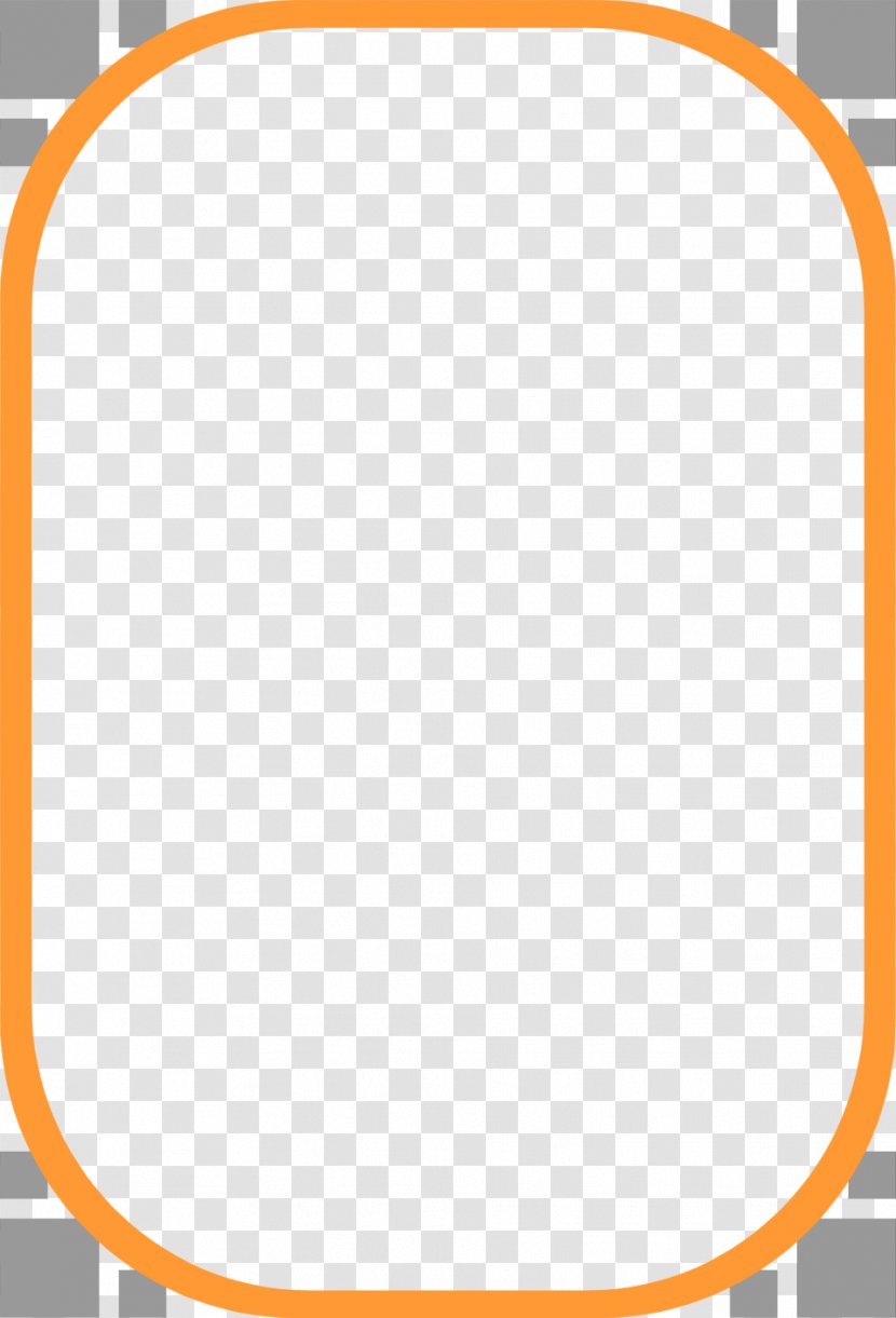 Picture Frame Clip Art - Portable Document Format - Orange Border Clipart Transparent PNG