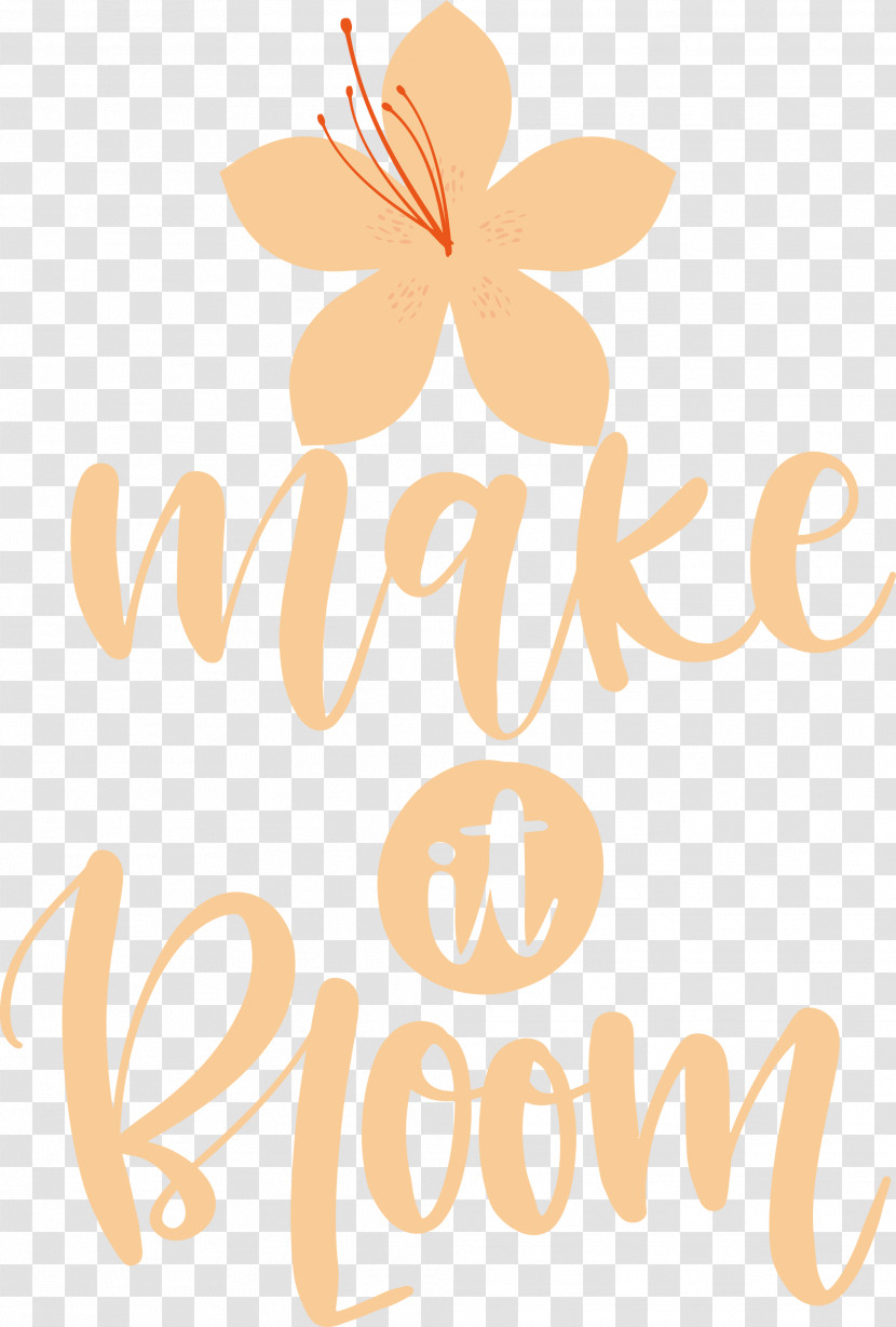 Make It Bloom Bloom Spring Transparent PNG