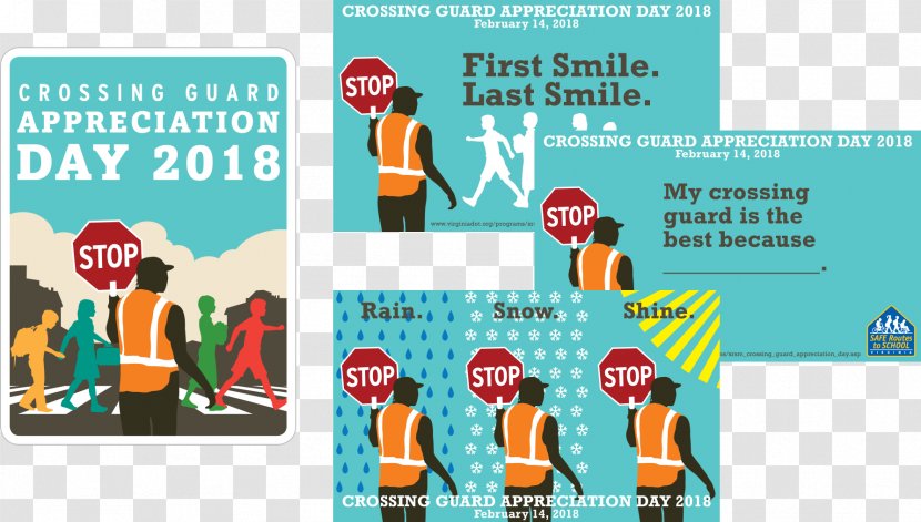 Crossing Guard Employee Appreciation Day 2018 0 Walk Safely To School - Advertising - Communication Transparent PNG