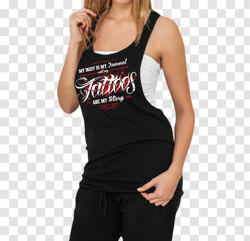 T-shirt Sleeveless Shirt Funshop24.ch Woman Streetwear - Frame - Ink Style Transparent PNG