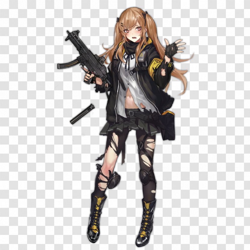 Girls' Frontline Heckler & Koch UMP Cosplay Firearm Costume - Cartoon Transparent PNG