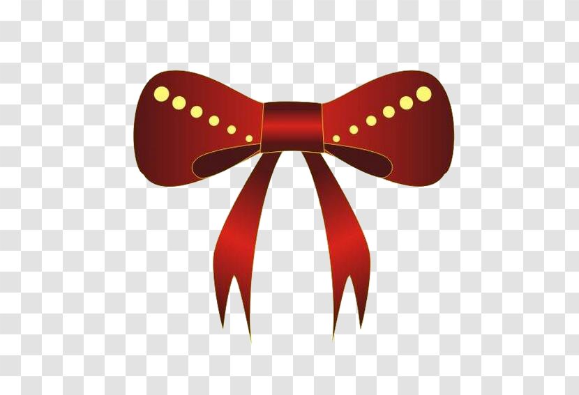 Red Download - Bow Tie Transparent PNG