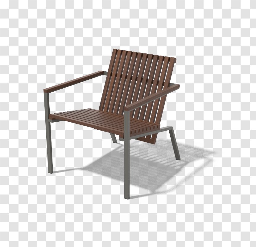 Chair Garden Furniture Wicker Armrest - Wood Transparent PNG