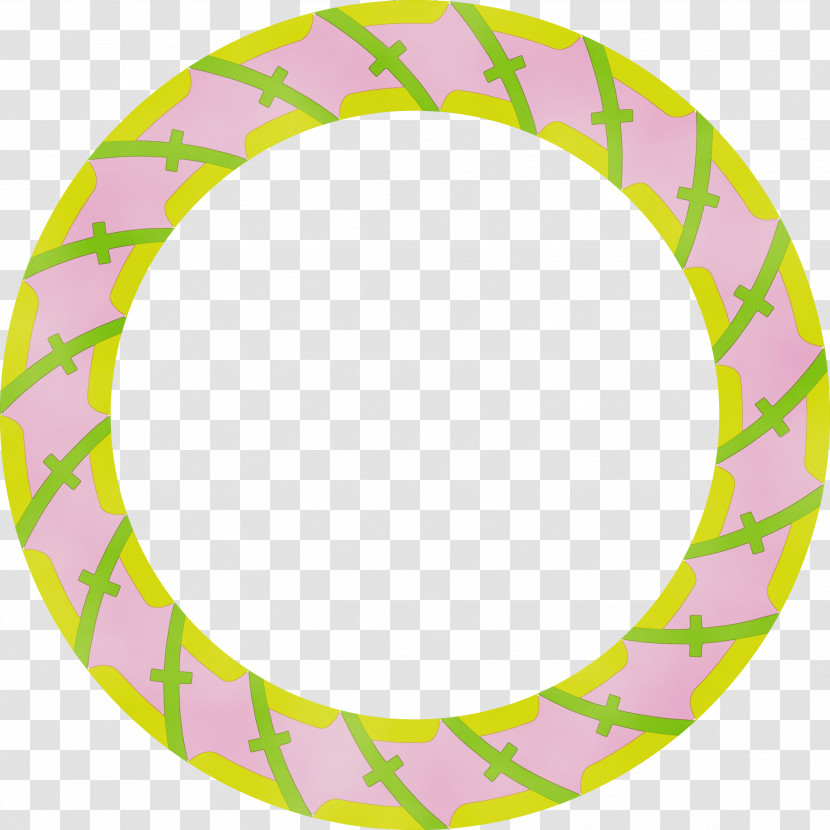 Yellow Circle Oval Plate Transparent PNG