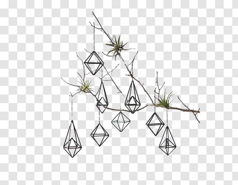 Geometry Shape Himmeli Christmas Ornament - Geometric - Trees Diamond Ornaments Transparent PNG