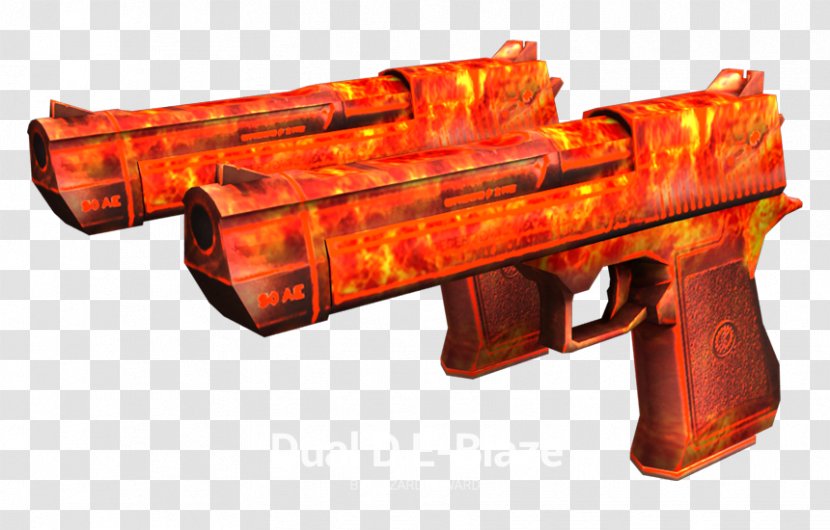 CrossFire IMI Desert Eagle Weapon Firearm Dual Wield - Flame Transparent PNG