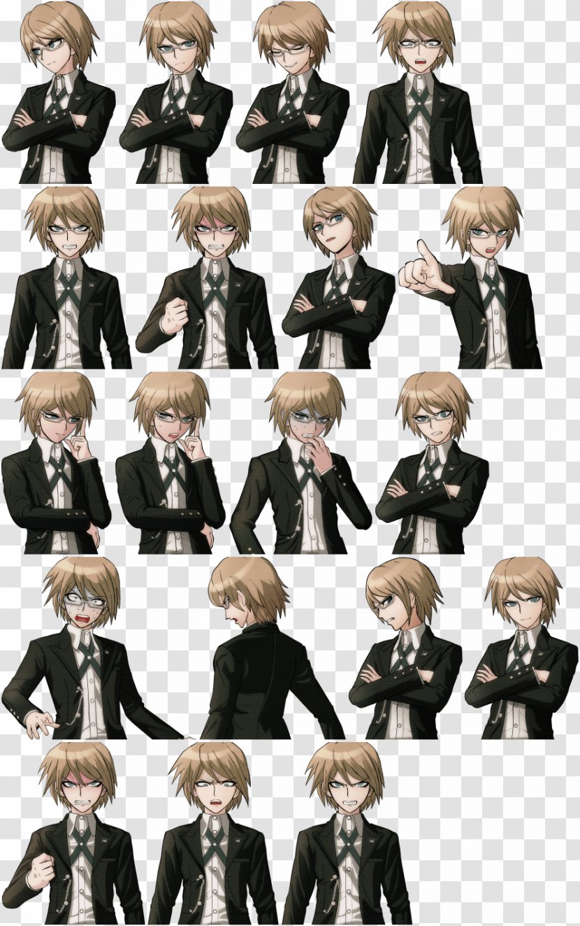 Danganronpa: Trigger Happy Havoc Byakuya Kuchiki Sprite Sonic The Hedgehog Ichigo Kurosaki - Cartoon Transparent PNG