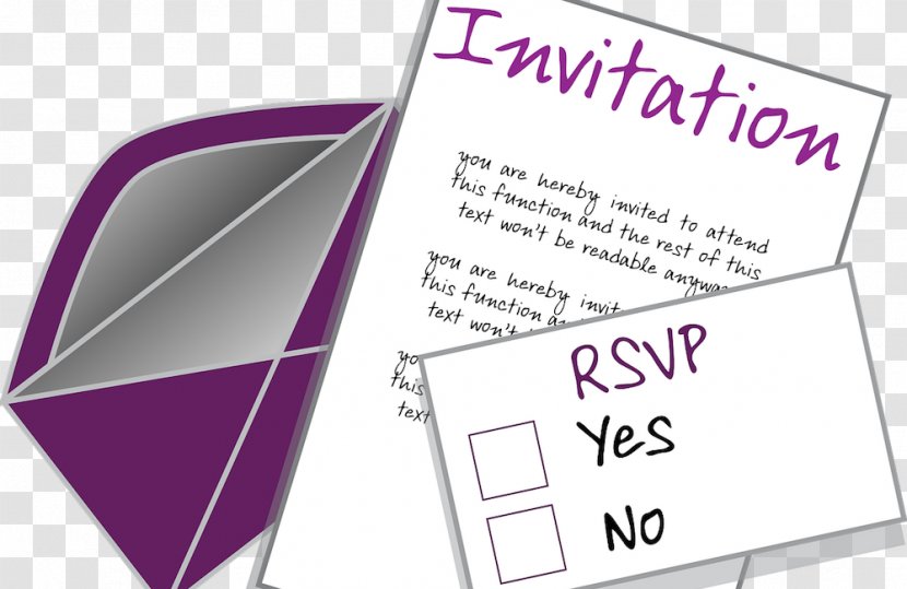 Wedding Invitation Clip Art - Party - You Are Invited Transparent PNG