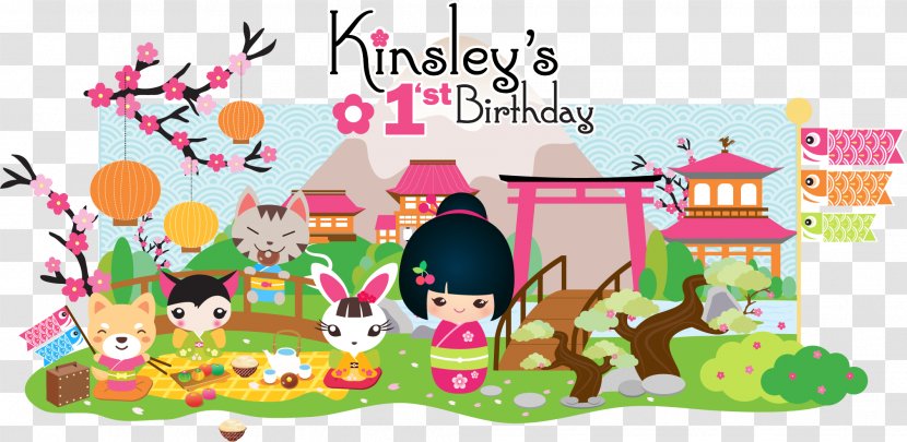 Kokeshi Doll Party Birthday Collecting Transparent PNG