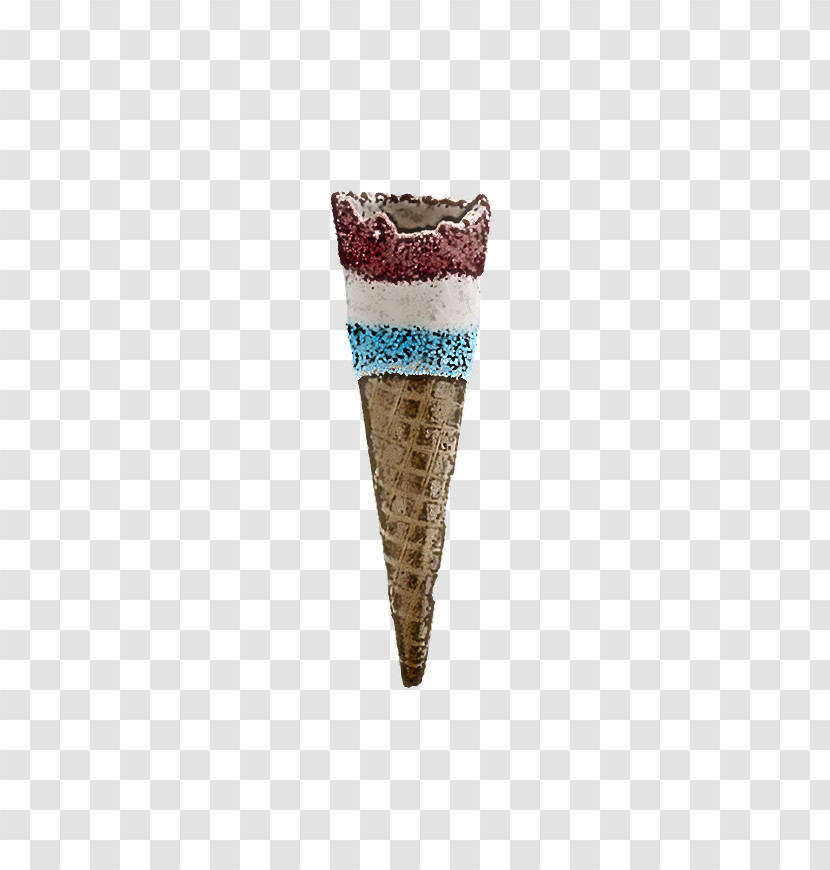 Ice Cream Cone Cone Turquoise Transparent PNG