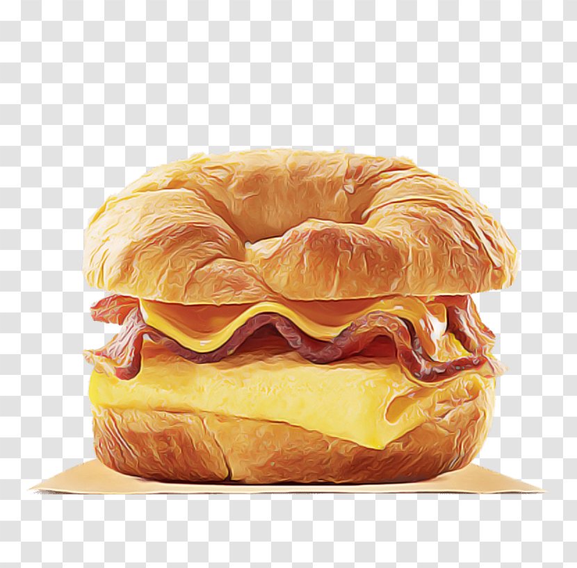 Food Dish Junk Cuisine Breakfast Sandwich - Fast - Cheeseburger Ingredient Transparent PNG