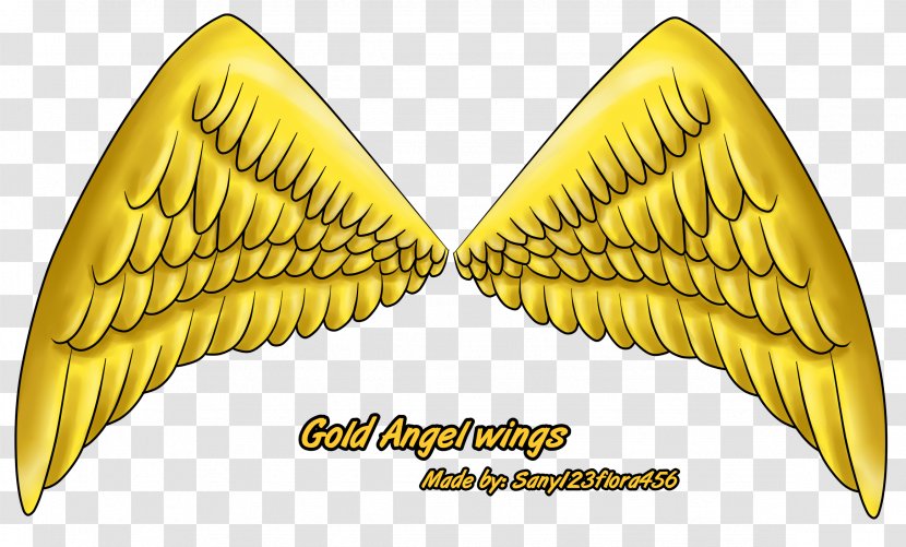 Gold Wing Clip Art - Drawing - Golden Wings Transparent PNG