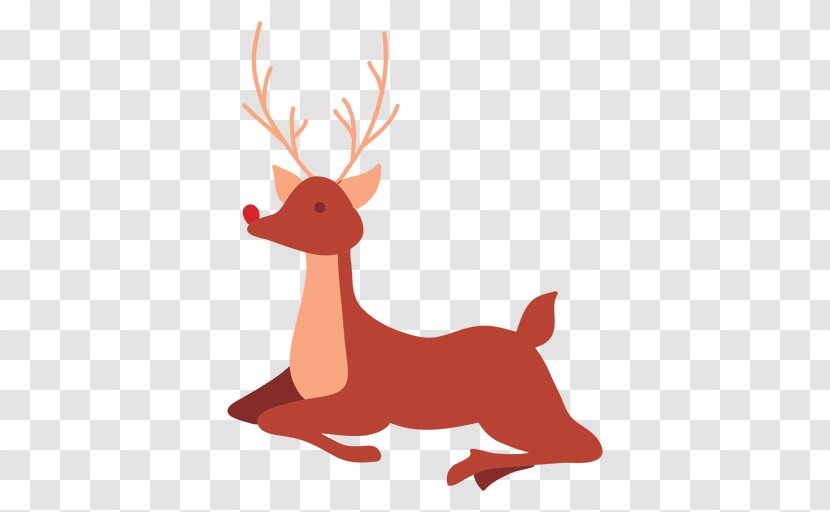 Reindeer Rudolph Drawing - Line Art Transparent PNG