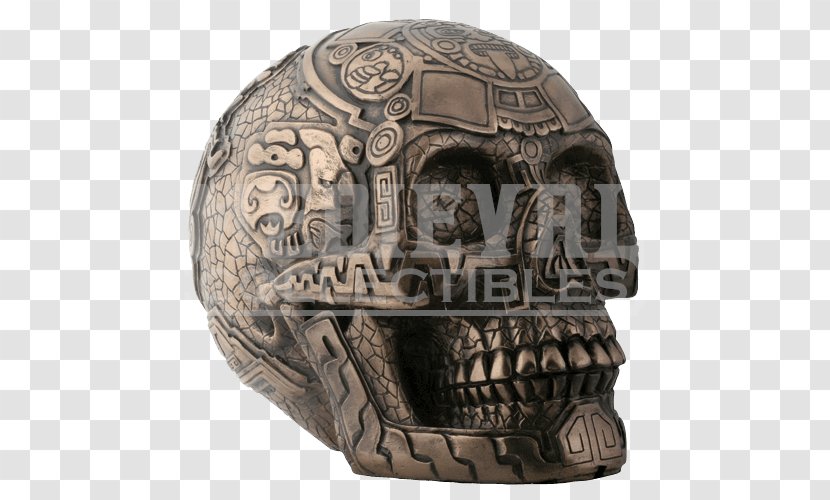 Aztec Calendar Skull Calavera Statue - Stock Photography - Viking Transparent PNG