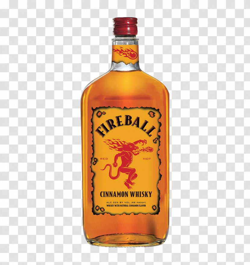 Fireball Cinnamon Whisky Canadian Whiskey Distilled Beverage Scotch - Black Velvet - Wine Transparent PNG