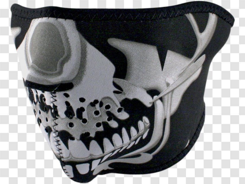 Mask Neoprene Headgear Skull Face - Eye - Moto Transparent PNG