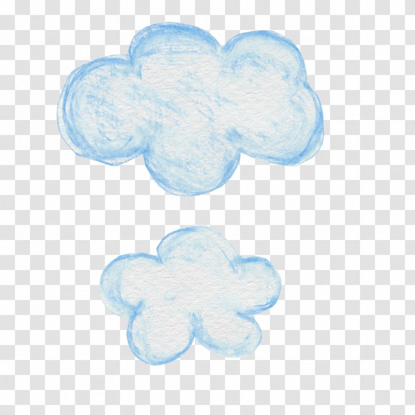 Cartoon Download Petal Pattern - Blue - Cloud Transparent PNG