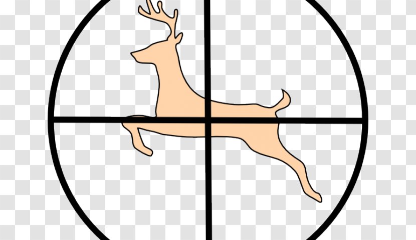 Deer Hunting Reindeer Clip Art - Wildlife - Outline Transparent PNG