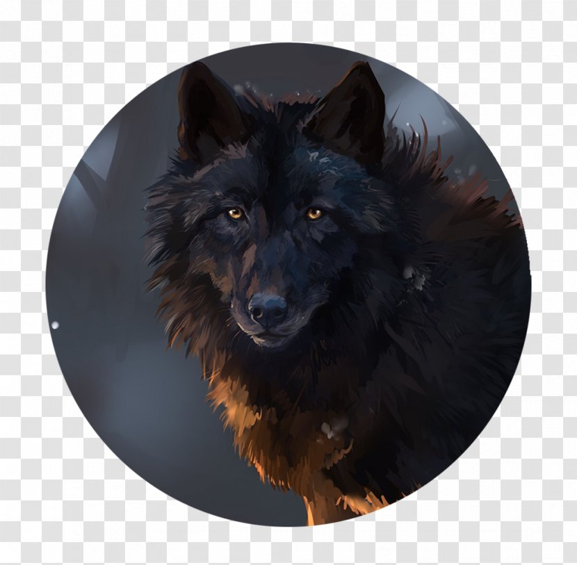 Dog Painting Black Wolf Art Drawing Transparent PNG