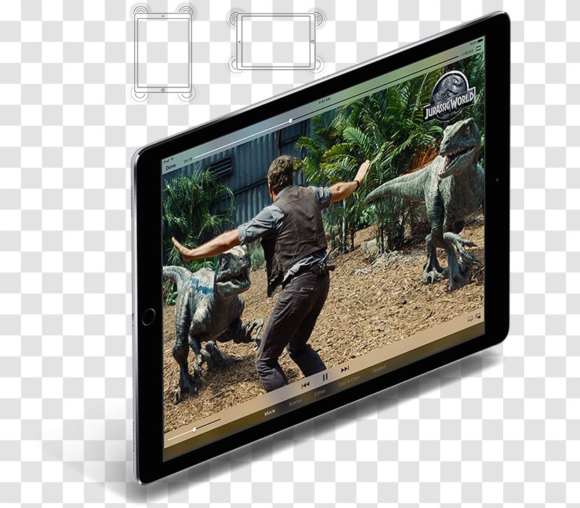 Television Set IPad Pro Retina Display Wi-Fi Device - Screen - JURASIC Transparent PNG