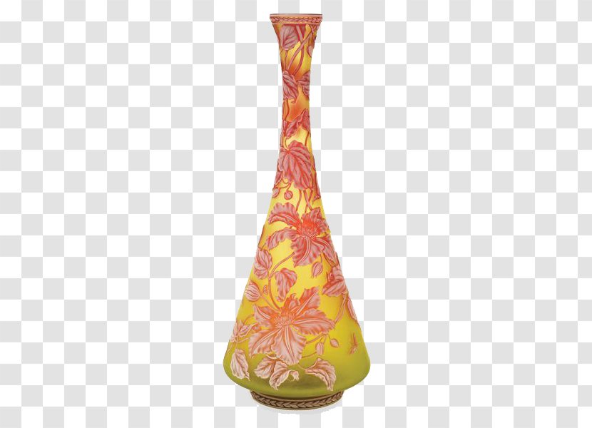 Vase Cameo Glass Art Thomas Webb & Sons - Pattern Transparent PNG