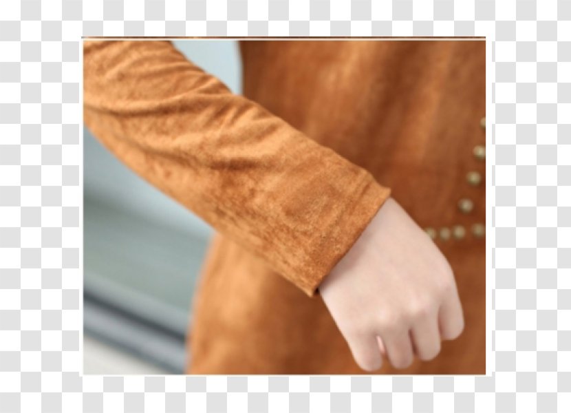 Fashion Dress Clothing Suede Sleeve - Wood Transparent PNG