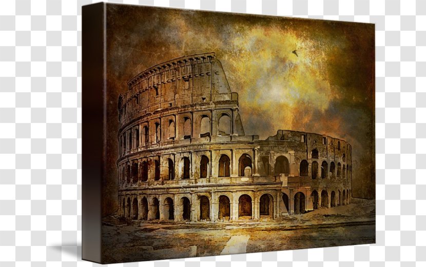 Colosseum Ancient Rome Roman Architecture Canvas Print Art Transparent PNG