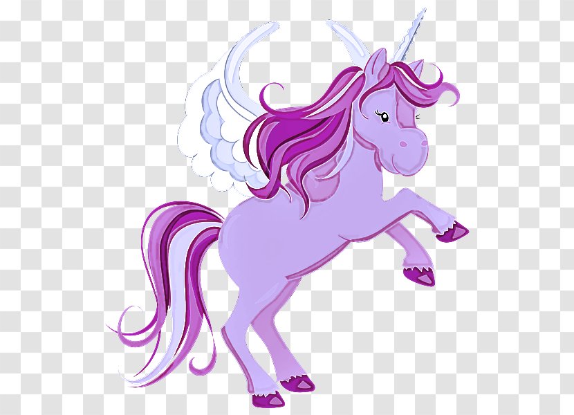 Unicorn - Purple - Mare Horse Transparent PNG