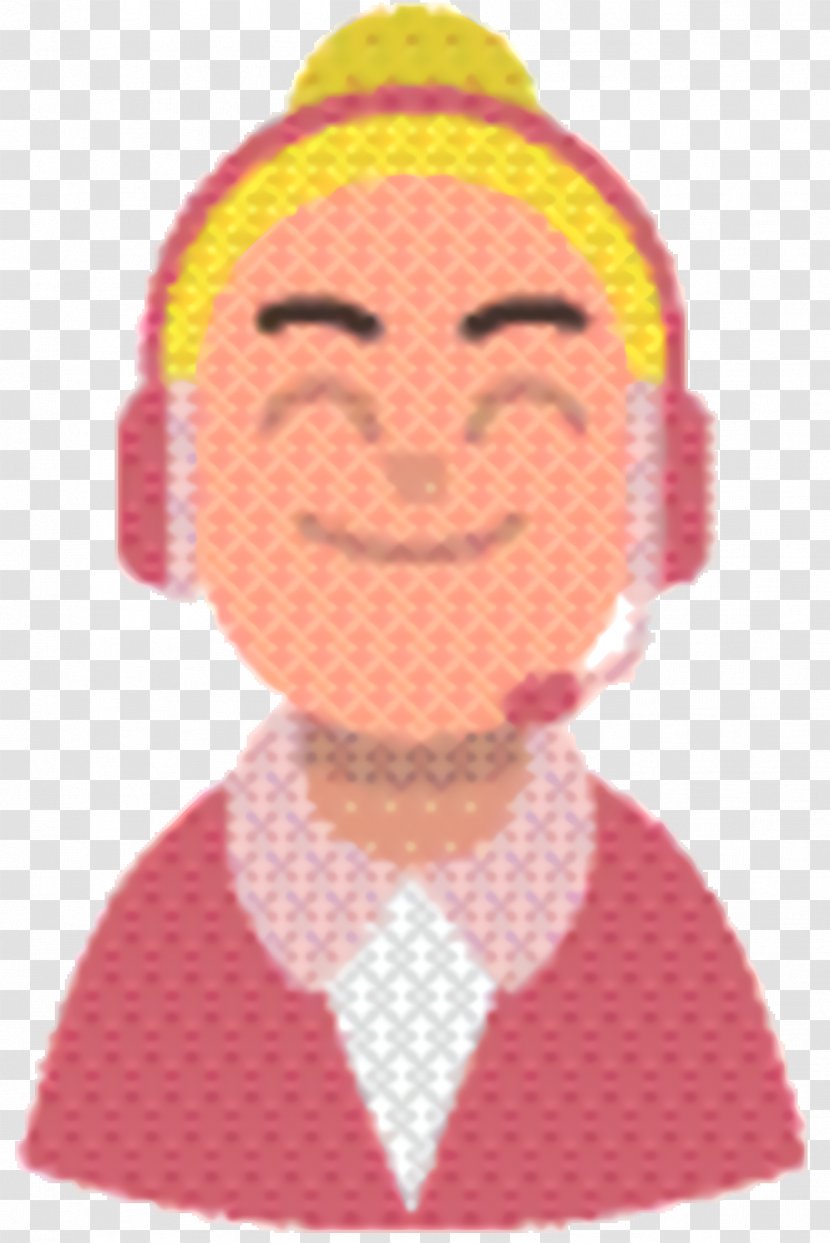 Pink Background - Fictional Character Smile Transparent PNG