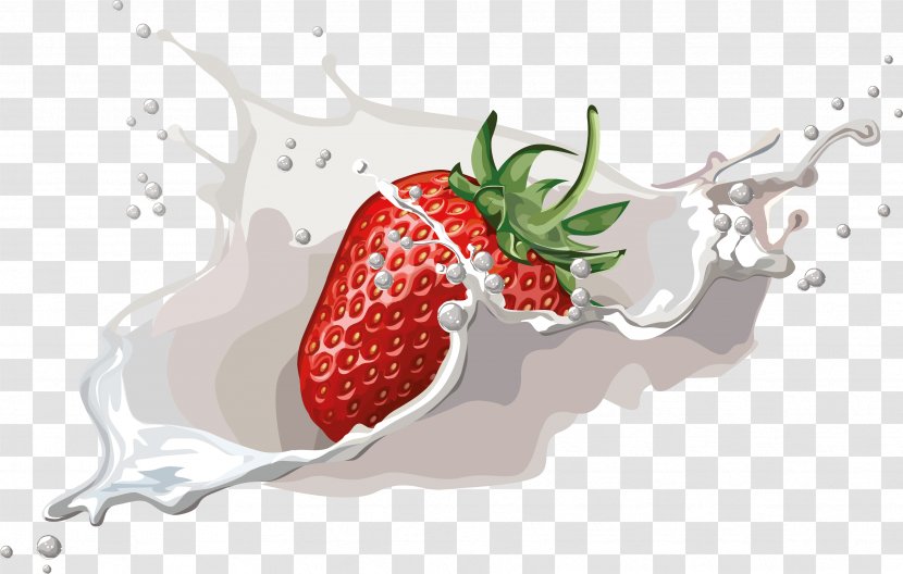Strawberry Flavored Milk Milkshake - Plant Transparent PNG