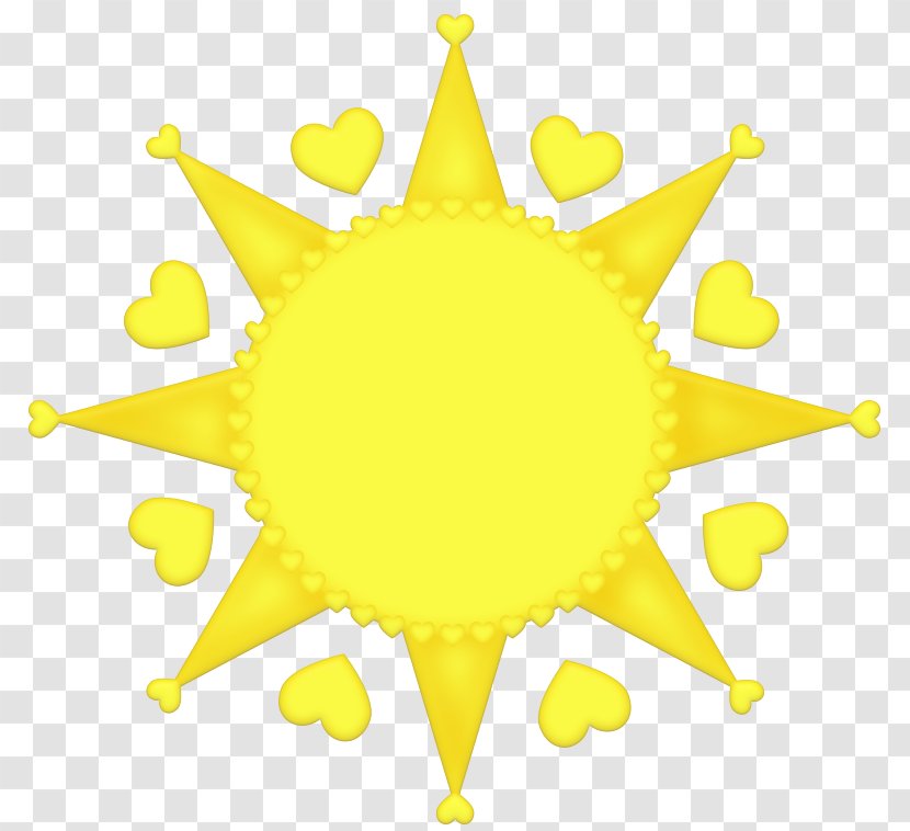 Text Yellow Organism Clip Art - Symmetry - Creative Cartoon Sun Transparent PNG