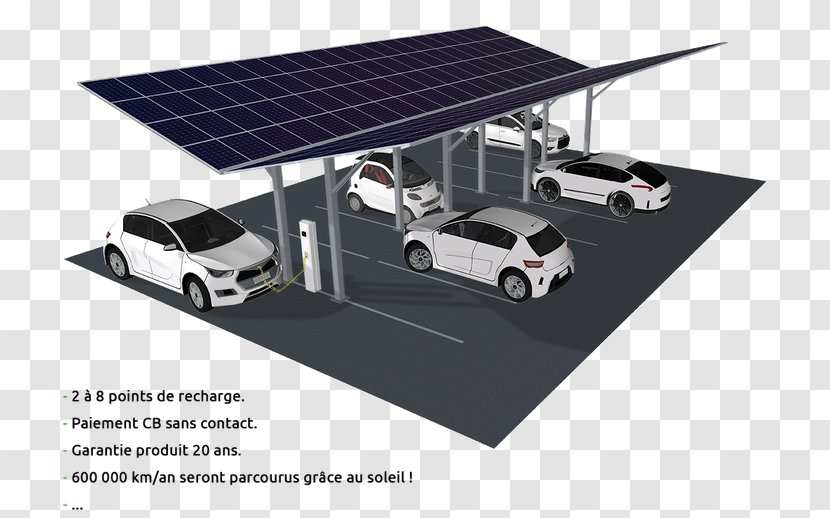 Car Park Electricity Autoconsommation Photovoltaics - Electric Transparent PNG