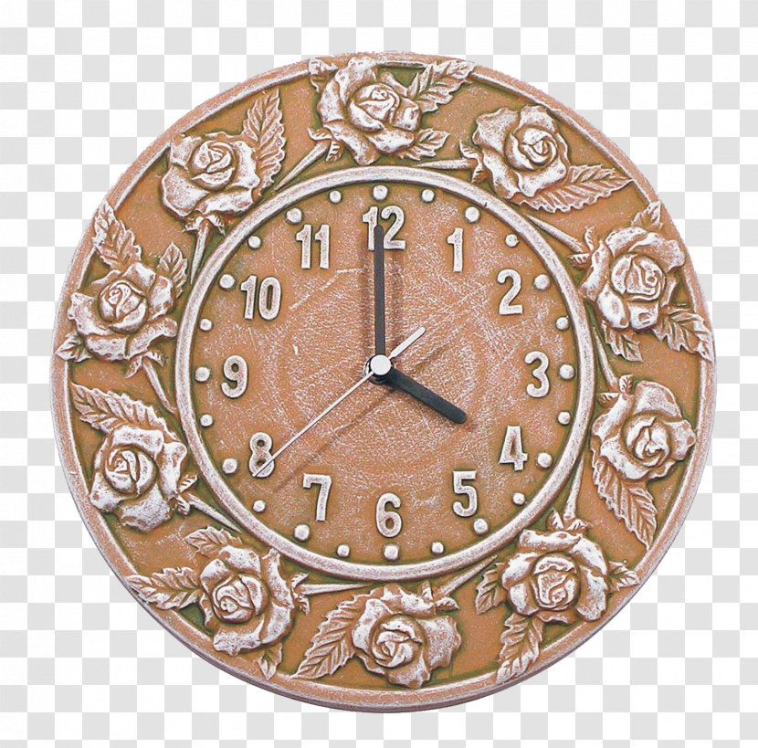 Clock Metal Copper Brown Circle Transparent PNG