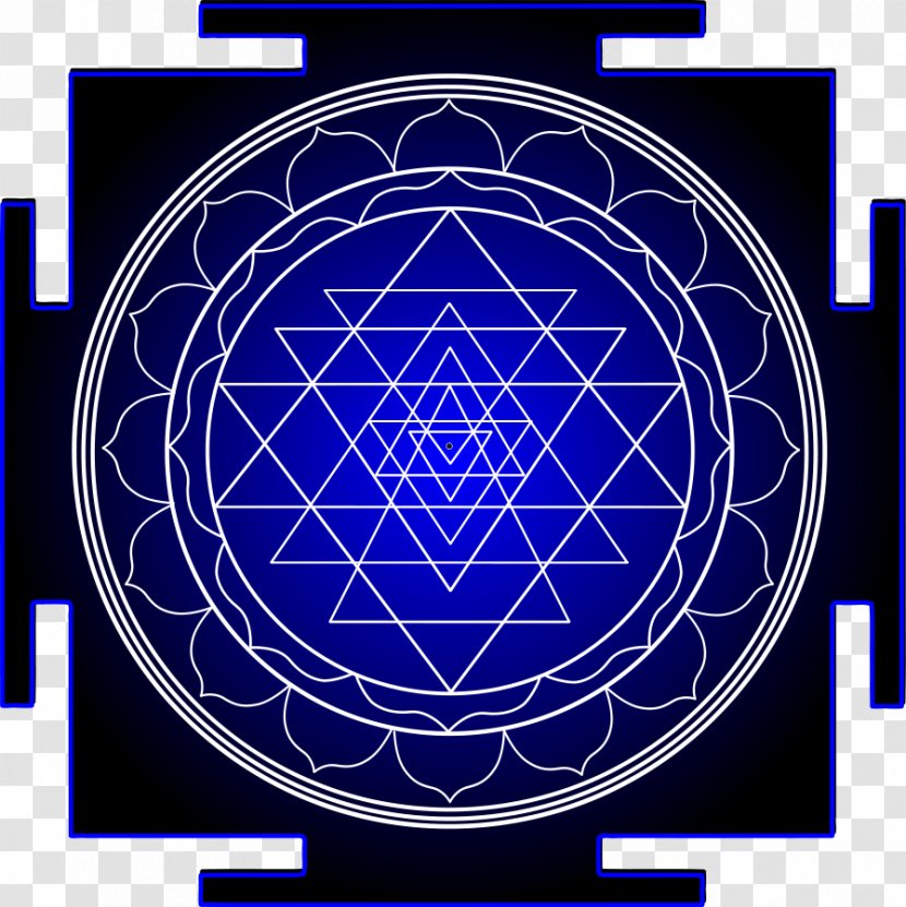 Sri Yantra Symbol Mandala - Purple - Sarawati Transparent PNG