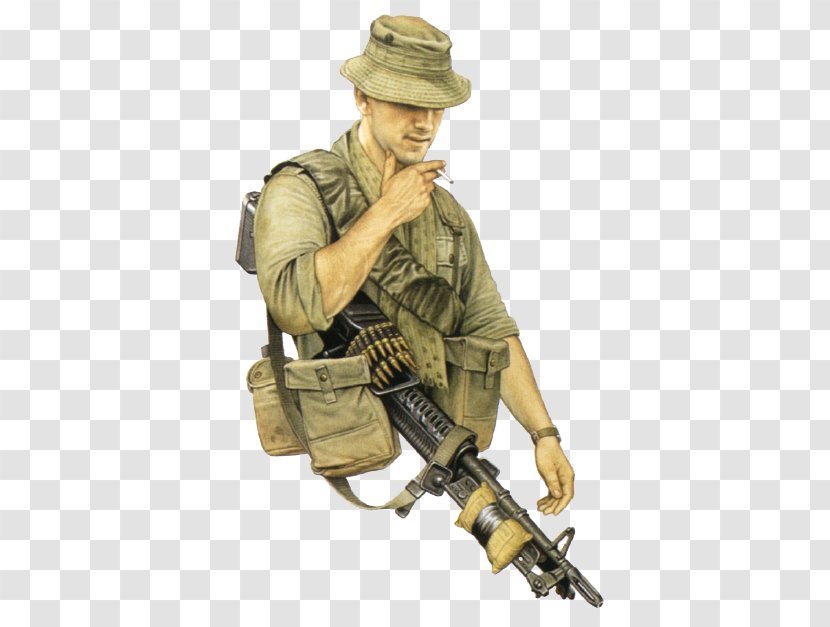 Vietnam War South Soldier Australian And New Zealand Army Corps - Special Air Service Transparent PNG
