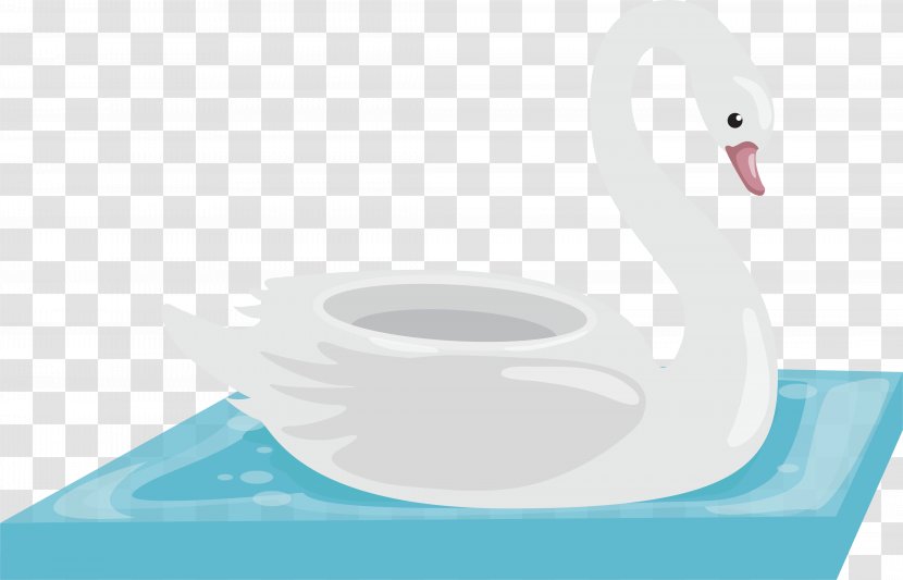 Mute Swan Cartoon Animation Comics - Plumbing Fixture - Design Of White Transparent PNG