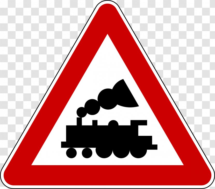 Rail Transport Traffic Sign Warning Road Level Crossing - Signs In The United Kingdom - Creative Birthday Transparent PNG