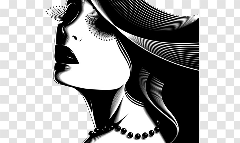 Fashion Illustration Black And White Illustrator - David Downton - Design Transparent PNG