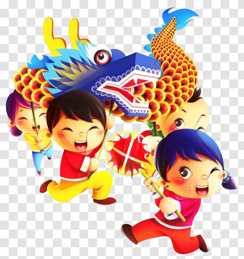 Chinese New Year Festival Image Dance - Cartoon Transparent PNG